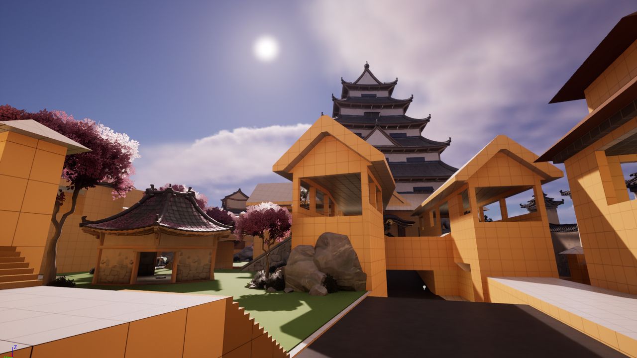 <h4>Hana No Komichi - Overwatch Map Concept</h4><p>A blockout where I aimed to transfer hanamura into the hybrid gamemode for Overwatch 2!</p>