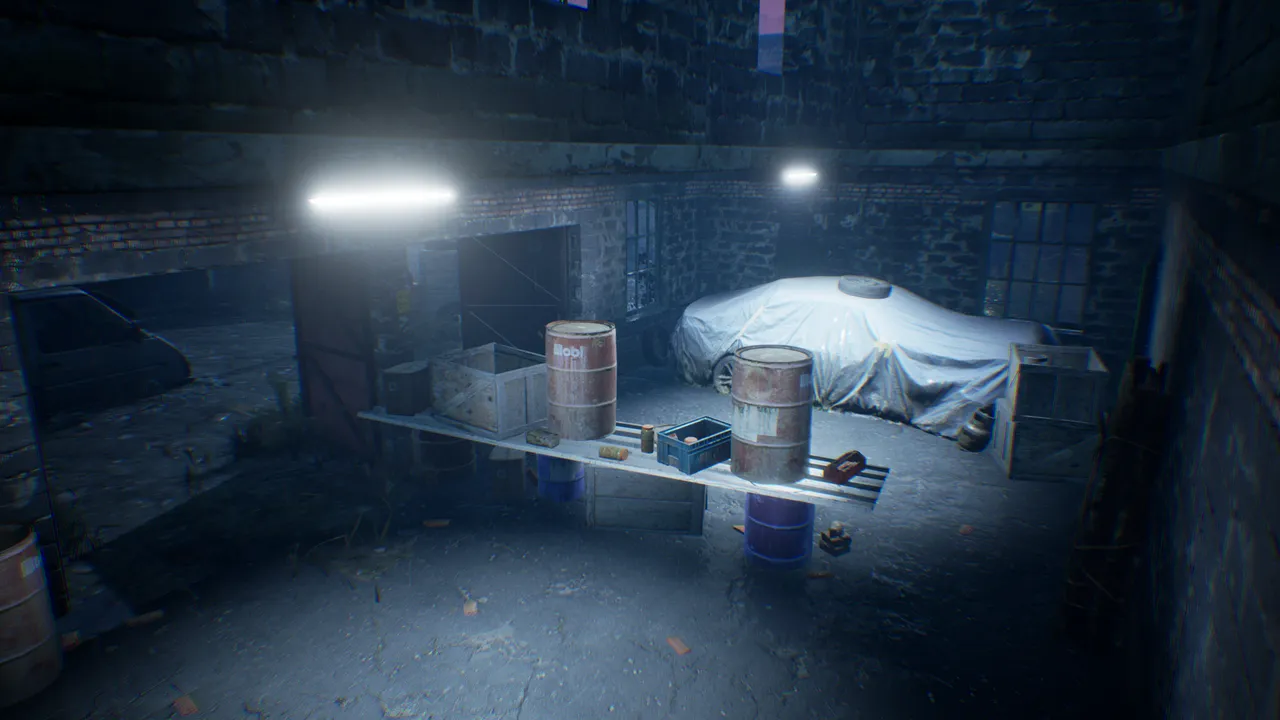 Tile with low walls.